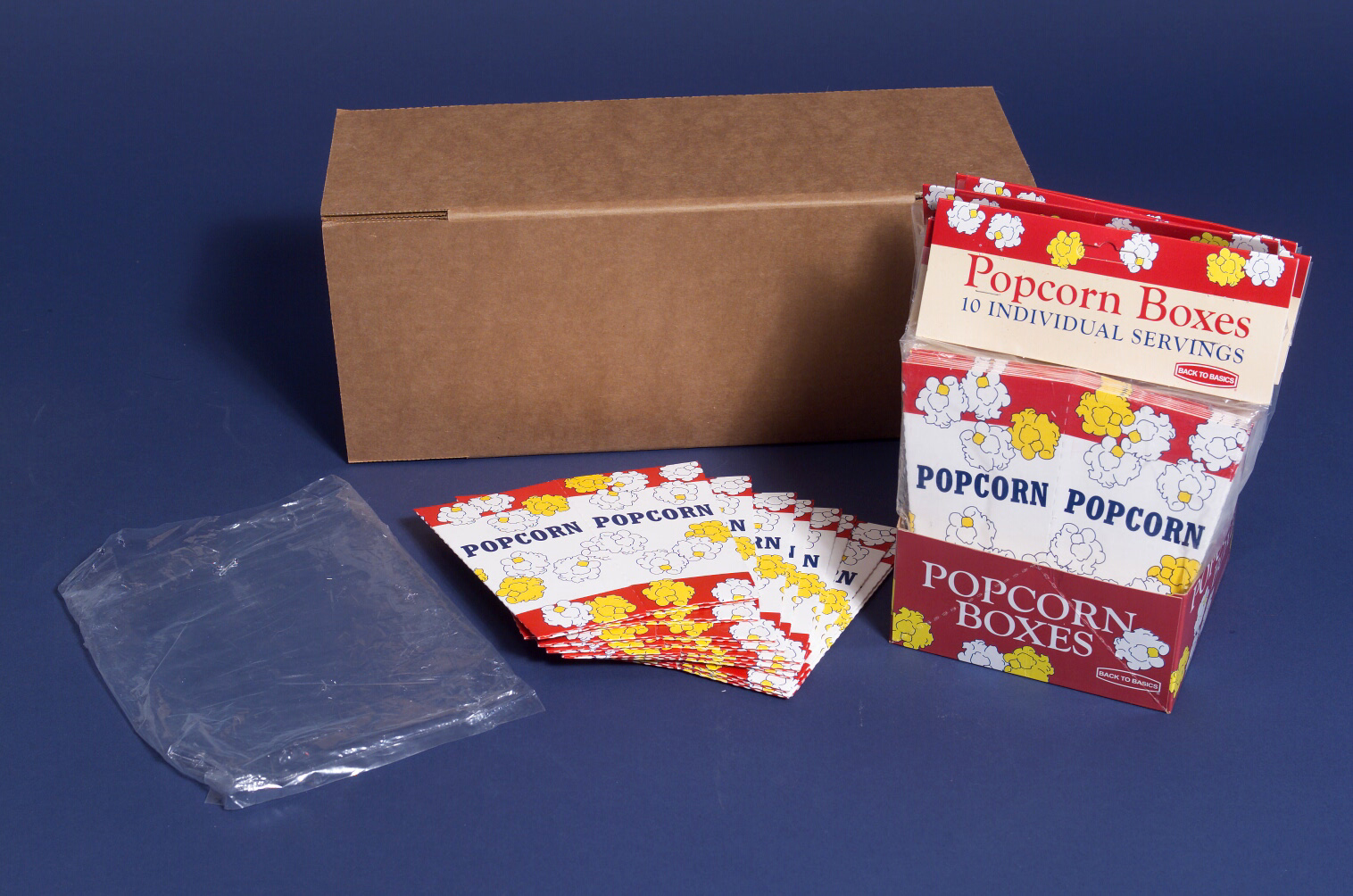 An assortment of boxes and packaging