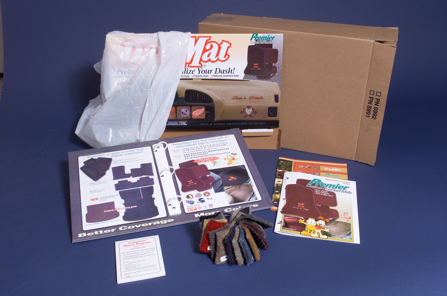 An assortment of boxes and packaging