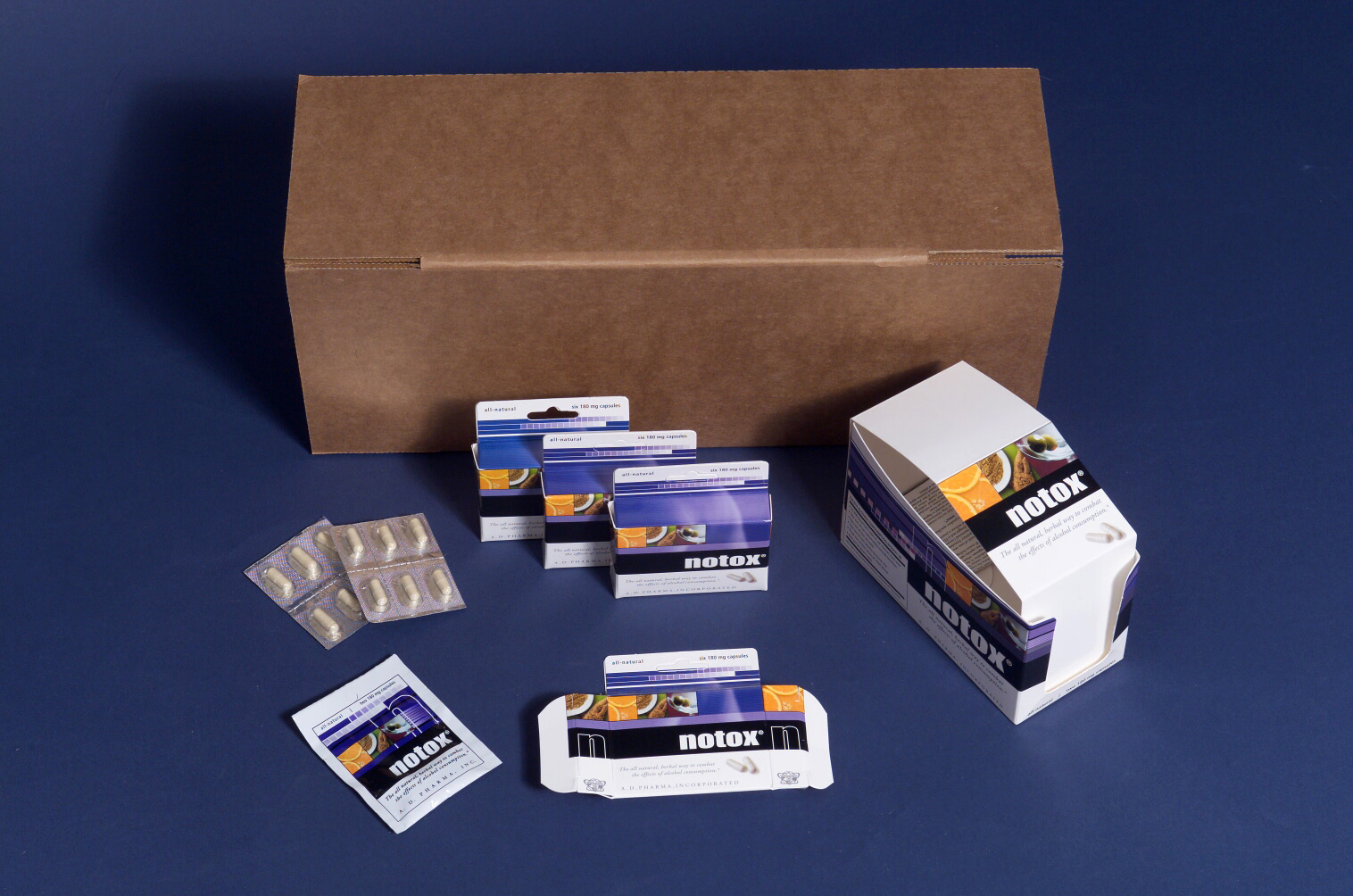 An assortment of boxes and packaging